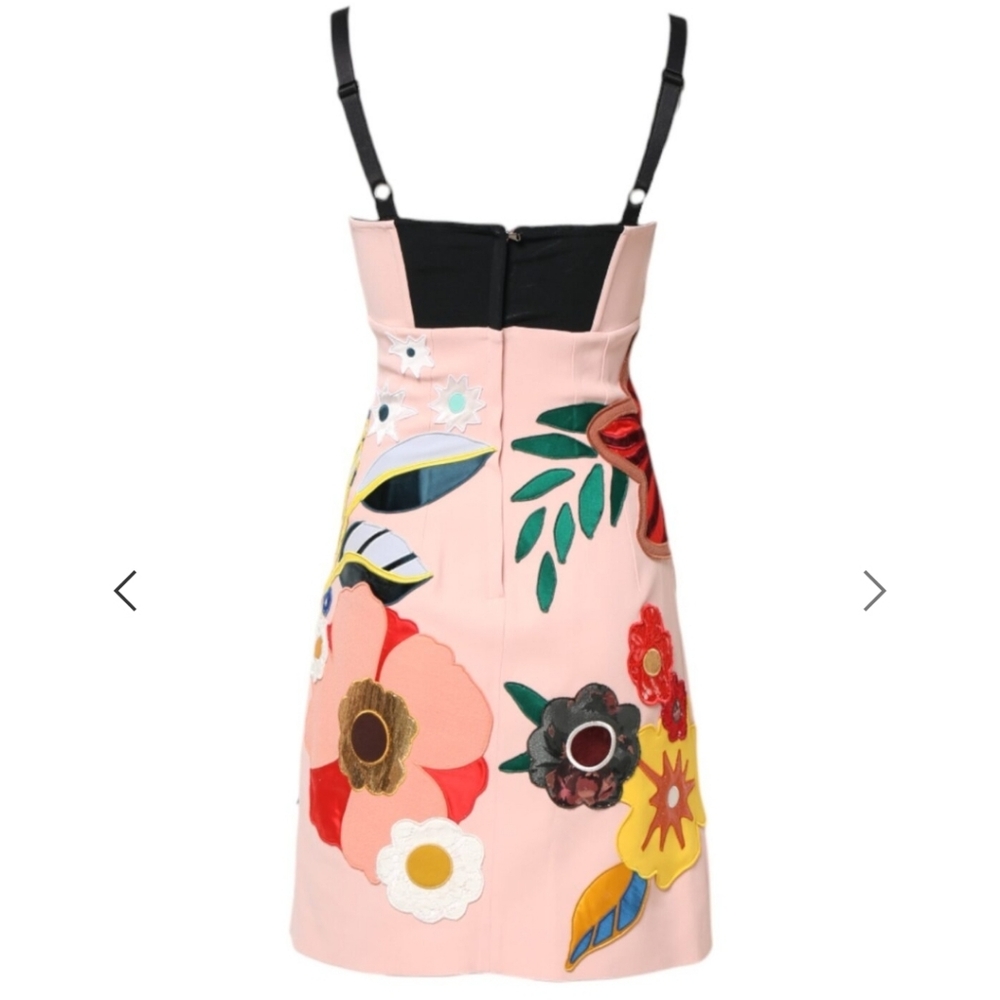 Dolce And Gabbana Pink Floral Print Dress NWT 40 Us12? - Picture 2 of 7